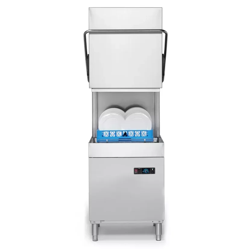Myčka nádobí s kapotáží 50x50 UX-100B, elektronické ovládání, Sammic, 400V/8250W, 650x825x(H)1525mm