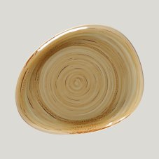 RAK Porcelain RAK Spot talíř mělký 28 × 22,5 cm – hnědý granát | RAK-SGRFLFP28