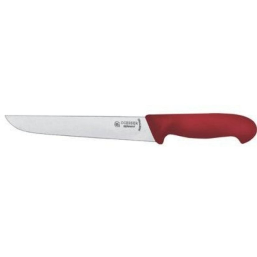 Giesser Nůž řeznický 21 cm, červený Giesser Nůž řeznický 21 cm, červený