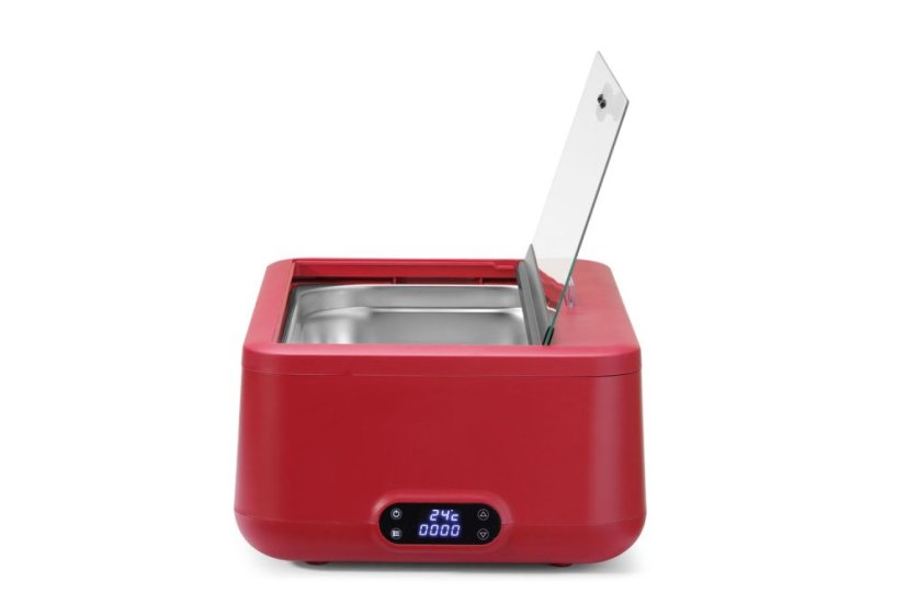Chafing dish UNIQ, HENDI, designed by Robert Bronwasser, GN 2/3, Červená, 230V/500W, 433x403x(H)248mm
