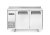 Mrazicí stůl dvoudveřový s bočními jednotkami, Arktic, Kitchen Line, 166L, 230V/550W, 600x1200x(H)840mm