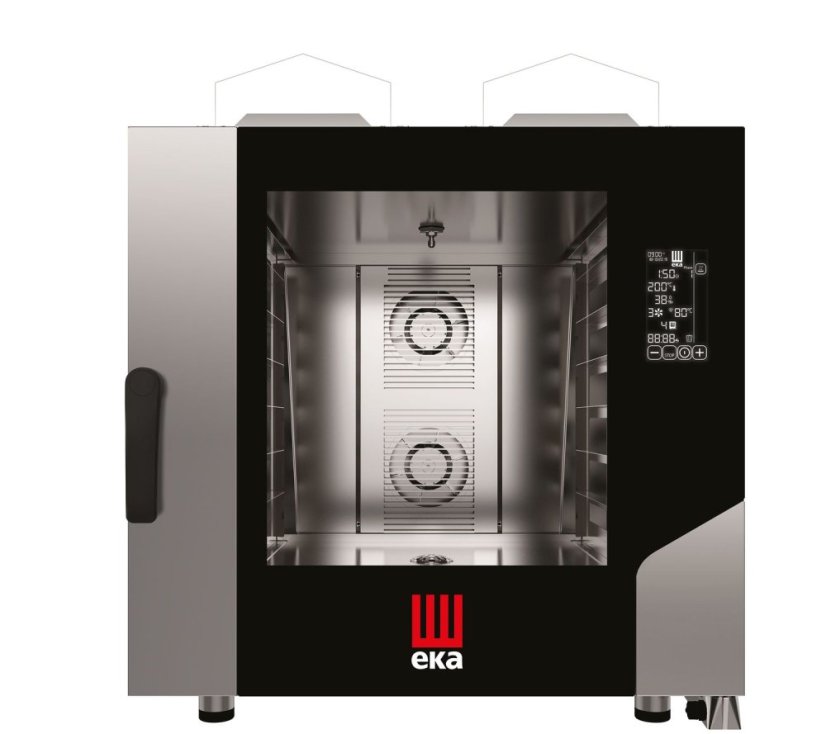 Konvektomat Millennial Black Mask Bakery 6x600x400 mm - ovládaná elektronicky, plynová, Tecnoeka, 230V/500W, 13,5kW, 850x1035x(H)951mm Konvektomat Millennial Black Mask Bakery 6x600x400 mm - ovládaná elektronicky, plynová, Tecnoeka, 230V/500W, 13,5kW, 850x1035x(H)951mm