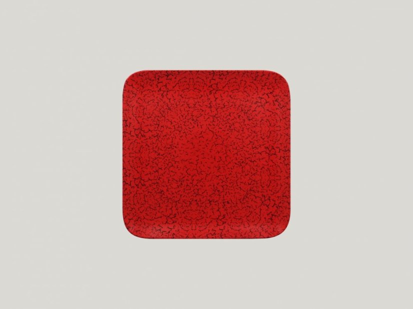 RAK Porcelain RAK Ruby talíř čtvercový 22 × 22 cm - červená | RAK-RBAUSP22