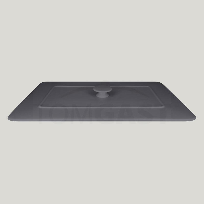 RAK Porcelain RAK Chef's Fusion poklice pro obdélný pekáč 39,5 × 24,5 cm, šedá | RAK-CFRT39GYLD