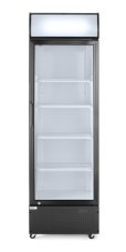 Jednodveřová chladnička s podsvíceným panelem na zadním panelu, Arktic, 254L, Černá, 220-240V/250W, 578x605x(H)1980mm