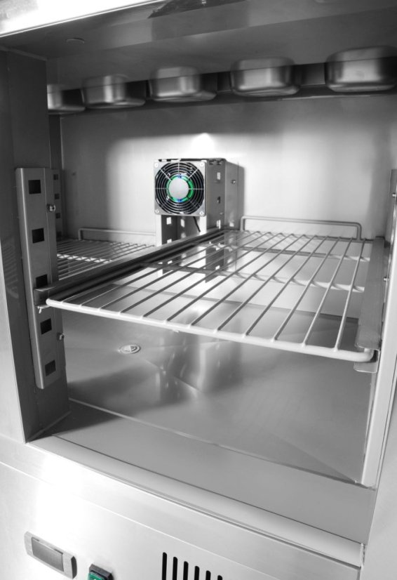 Dvoudveřový chladicí stůl s nástavcem, Arktic, 146L, 230V/143W, 700x900x(H)990mm