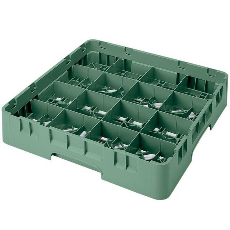 Cambro Koš Camrack 16 pozic, výška sklenice 30 cm - Zelená