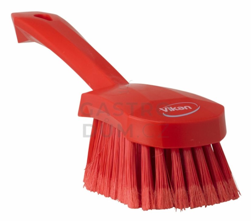 Vikan kartáč mycí ruční krátká rukojet 270mm M/červený 41944
