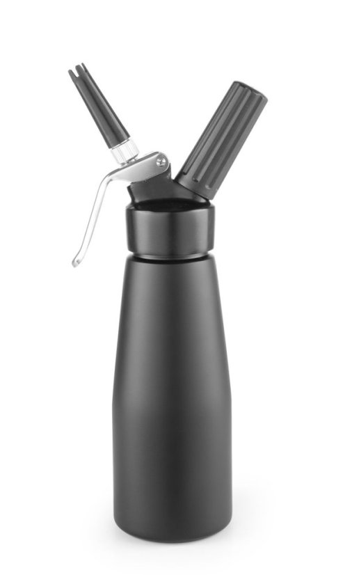 Láhev na šlehačku, HENDI, Kitchen Line, 0,5L, Černá, ⌀80x(H)260mm