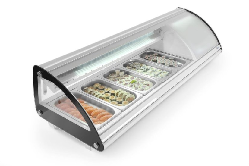 Stojan na sushi 5x GN 1/3, Arktic, 230V/160W, 1307x445x(H)327mm