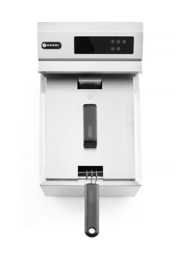 Fritéza Profi Line digitální s výpustí - 8 l, HENDI, Profi Line, 8L, 230V/3500W, 305x515x(H)345mm