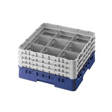 Cambro Koš Camrack 9 pozic, výška sklenice 9 cm - Modrá