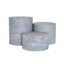 TOMGAST Podstavec kulatý HPL, pr.223 mm, v: 180 mm, dekor beton