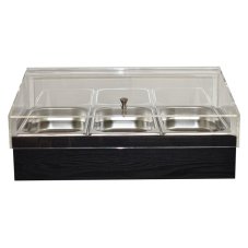 TOMGAST Chladicí box pro gastronádoby s krytem GN 1/1, černý
