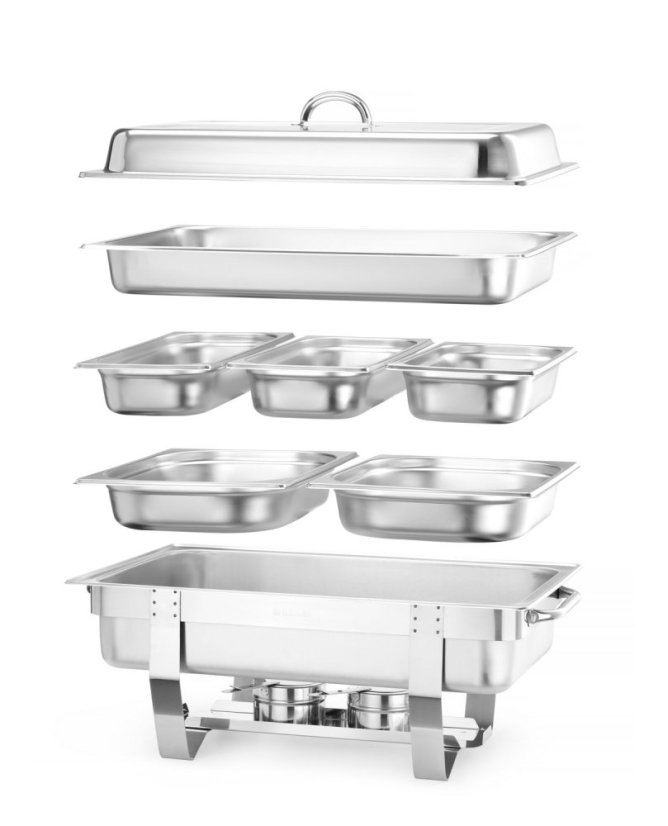 Chafingová sada, HENDI, Kitchen Line, 585x385x(H)315mm