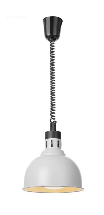 Výškově nastavitelná ohřívací lampa, kupolová, HENDI, Bílá, 230V/250W, ⌀250x(H)207mm