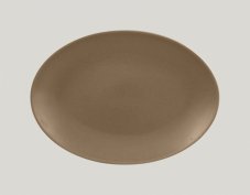 RAK Porcelain RAK Genesis talíř oválný 32 x 23 cm, hnědá | RAK-GNNNOP32CR