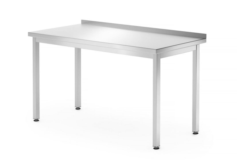 Nástěnný stůl – šroubovaný, hloubka 700 mm, HENDI, Profi Line, 1400x700x(H)850mm