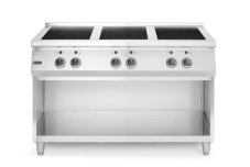 Indukční sporák, 6 varných zón, HENDI, 400V/25500W, 1200x700x(H)890mm