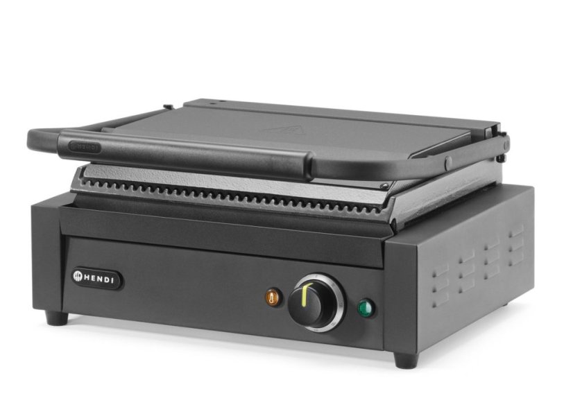 Kontaktní gril Panini, HENDI, Černá, 220-240V/2200W, 430x375x(H)216mm