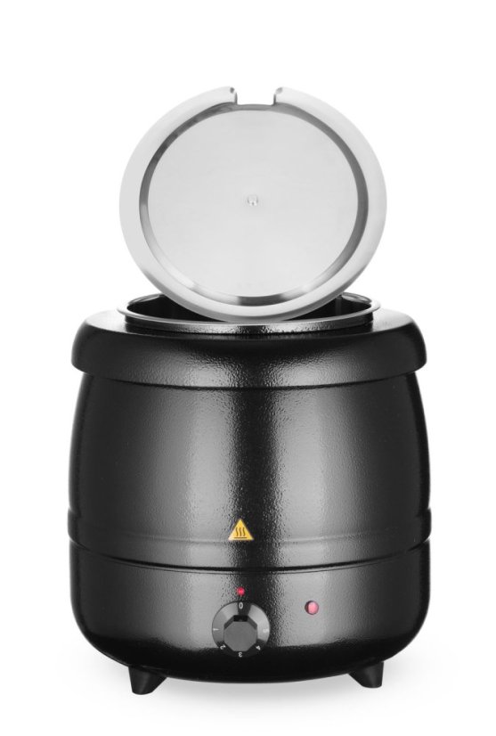 Konvice na polévku, HENDI, Kitchen Line, 8L, Černá, 230V/400W, ⌀330x(H)363mm
