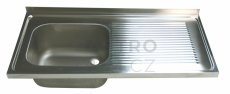 OEM dřezová deska 1200x700mm 1x(500x400x250)L