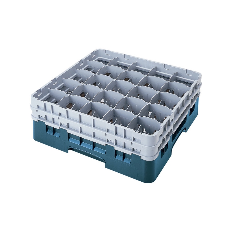 Cambro Koš Camrack 25 pozic, výška sklenice 23,8 cm - Tyrkysová