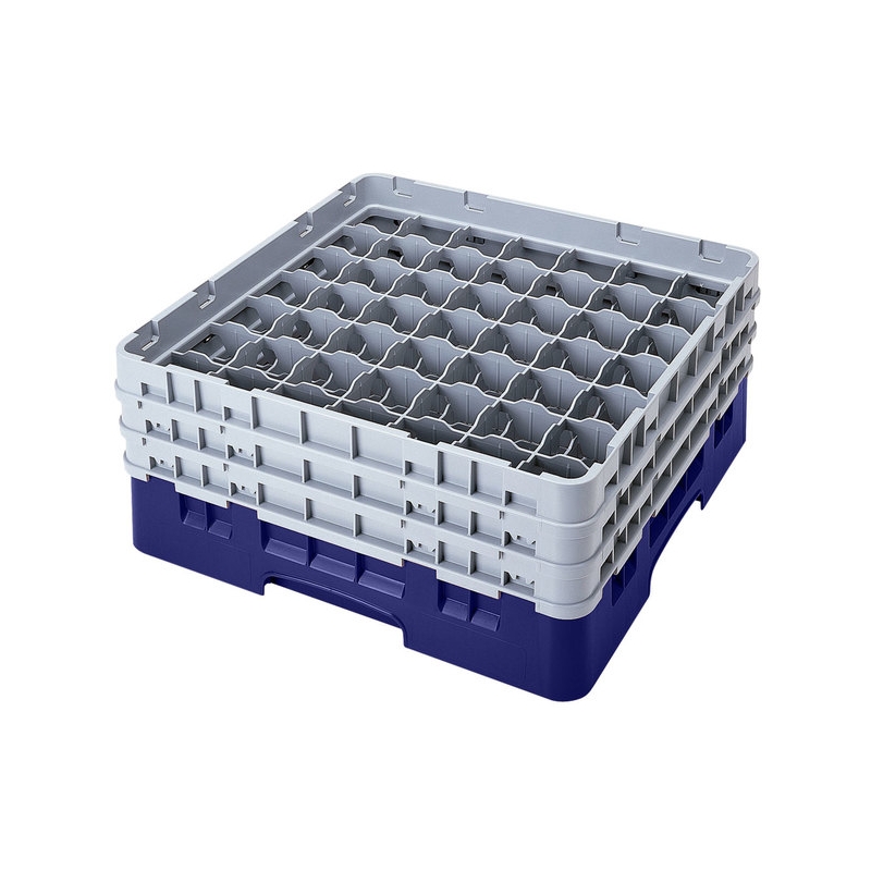 Cambro Koš Camrack 49 pozic, výška sklenice 17,4 cm - Modrá