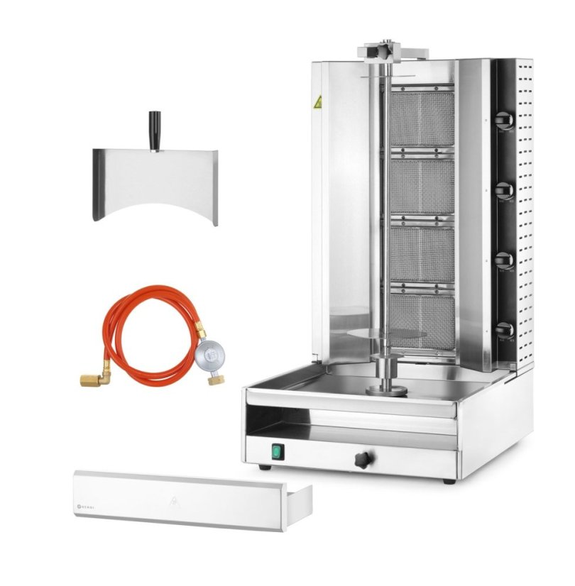 Plynový gril na kebab, HENDI, 230V/13200W, 13,2kW, 537x639x(H)1013mm
