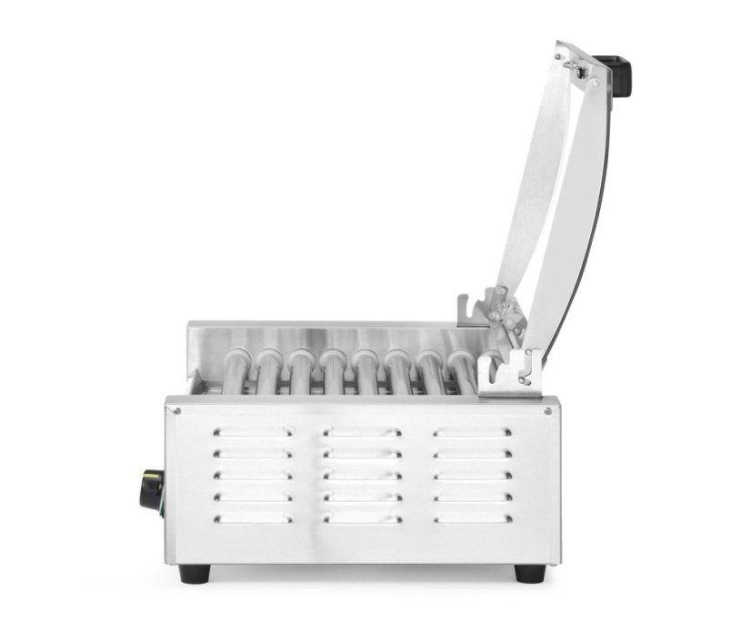 Gril na válečky, 1 zónový s energeticky úsporným krytem, HENDI, 230V/790W, 566x450x(H)259mm