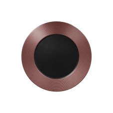 RAK Porcelain RAK Metalfusion talíř mělký zdobený 33 cm, černobronzový | RAK-MFEVFP33BB