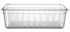 Polykarbonátová nádoba GN 2/1, HENDI, GN 2/1, 58L, Průhledná, 650x530x(H)200mm