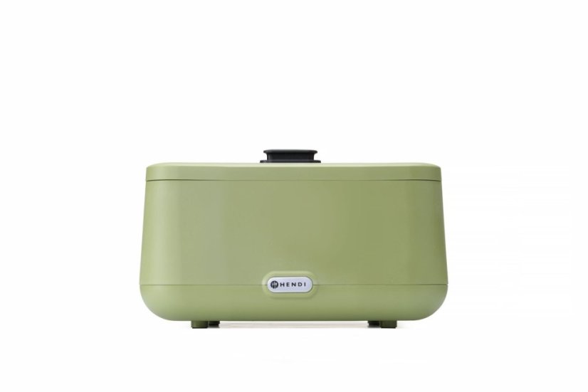 Chafing dish UNIQ, HENDI, designed by Robert Bronwasser, GN 2/3, Zelená, 230V/500W, 433x403x(H)248mm