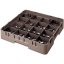 Cambro Koš Camrack 16 pozic, výška sklenice 21,6 cm - Hnědá