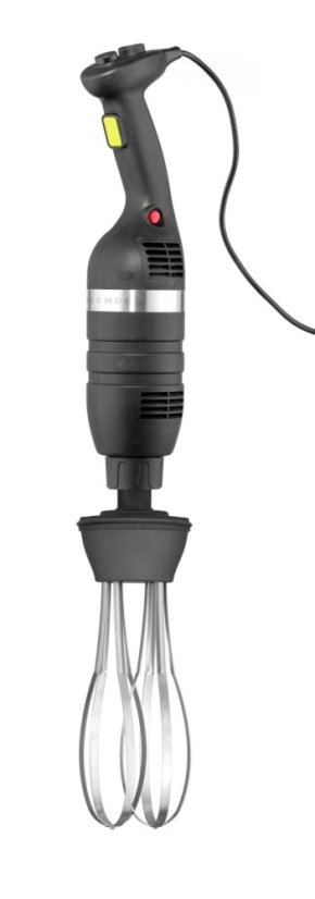 Sada: Tyčový mixér 350 s regulací rychlosti + šlehací metla + nástěnný stojan, HENDI, Kitchen Line, Černá, 230V/350W, 110x324x(H)816mm