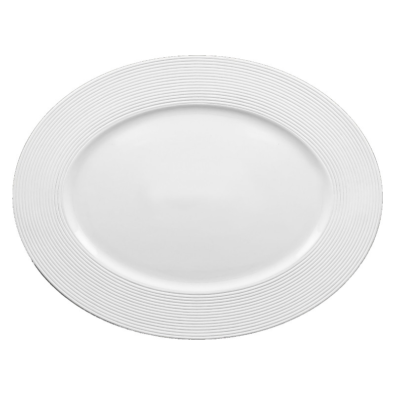 RAK Porcelain RAK Talíř oválný 34 × 25,5 cm | RAK-EVOP34