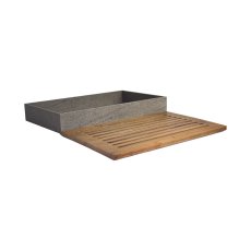 TOMGAST Box na pečivo s deskou na krájení GN 1/1, dekor kámen