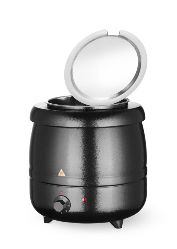 Konvice na polévku, HENDI, Kitchen Line, 8L, Černá, 230V/400W, ⌀330x(H)363mm