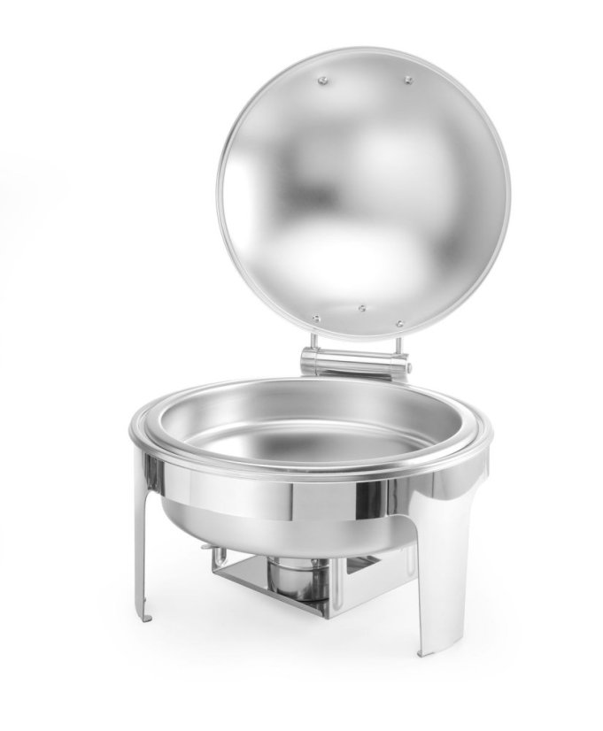 Chafing kulatý, saténový vzhled, HENDI, Profi Line, 6L, 465x420x(H)320mm