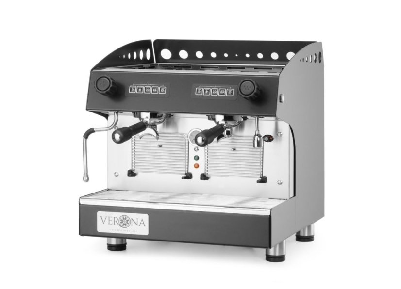 Kávovar Julia Compact, 2-skupinový, automatický, Verona, Černá, 230V/2700W, 475x563x(H)530mm