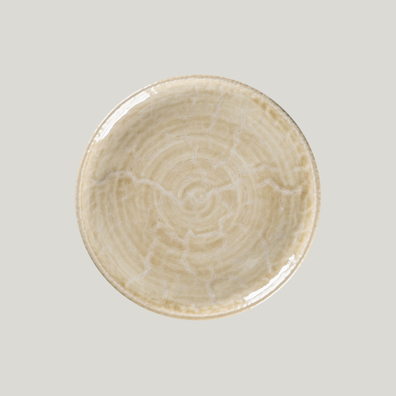 RAK Porcelain Krush talíř mělký coupe pr. 21 cm, béžový