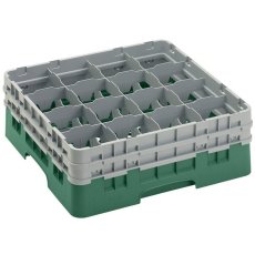 Cambro Koš Camrack 16 pozic, výška sklenice 15,2 cm - Zelená