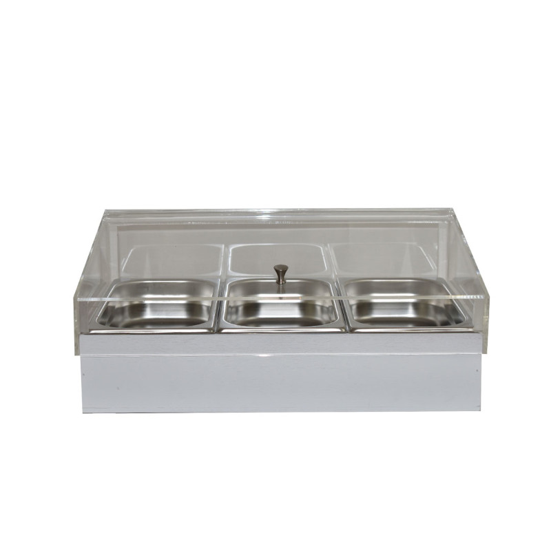 TOMGAST Chladicí box pro gastronádoby s krytem GN 1/1, bílý