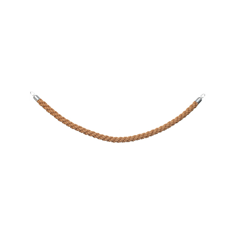 TOMGAST Provaz bronzový s chromovými koncovkami 150 cm TOMGAST Provaz bronzový s chromovými koncovkami 150 cm