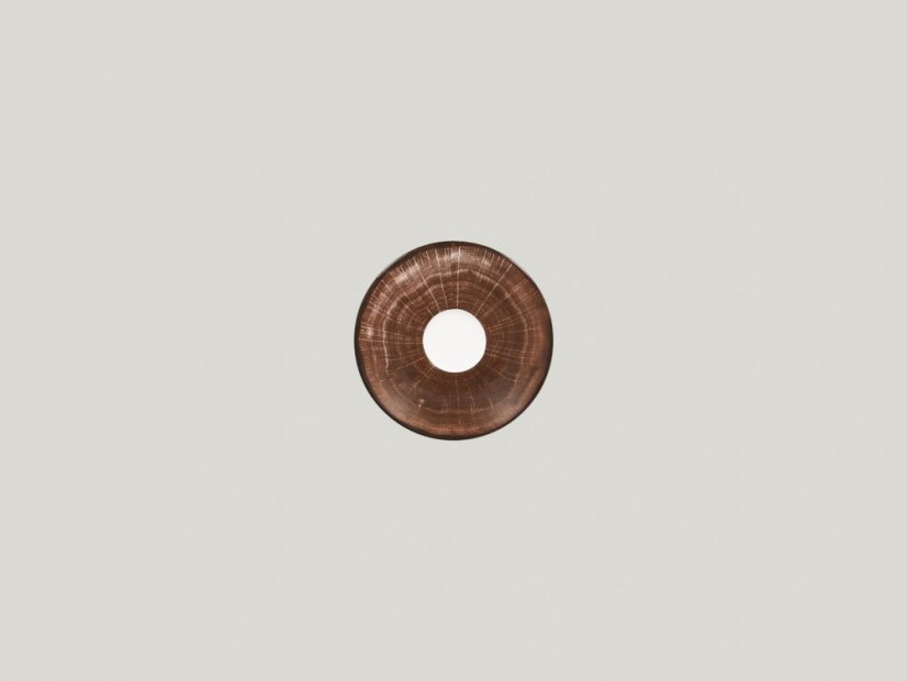 RAK Porcelain RAK Woodart podšálek pro šálek na espresso RAK-CLCU09 – tmavě hnědá | RAK-WDCLSA13OB