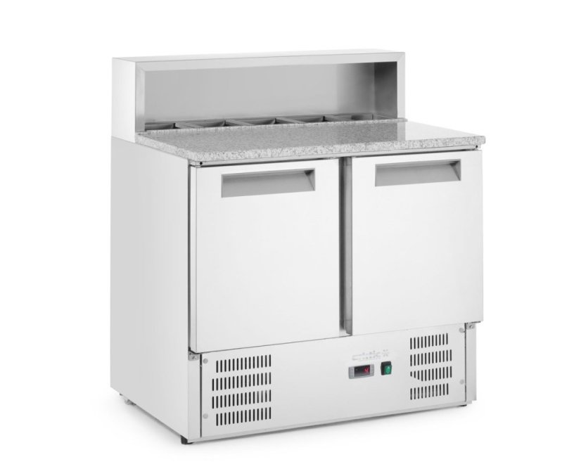 Chladicí stoly s nástavbou a žulovou deskou, Arktic, 146L, 230V/145W, 700x900x(H)1070mm
