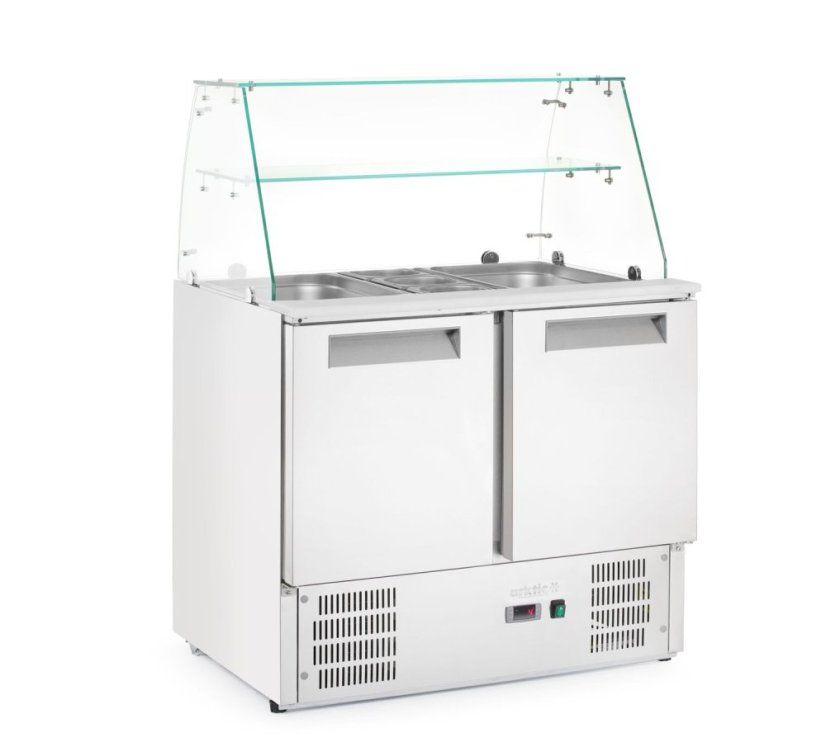 Saladety chladící stoly s nástavbou, Arktic, 146L, 230V/145W, 695x900x(H)1270mm