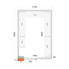 Stavebnicový box TEFCOLD CR 210x300x220