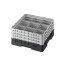 Cambro Koš Camrack 9 pozic, výška sklenice 30 cm - Černá
