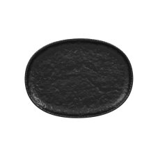 RAK Porcelain RAK Talíř oválný 25 × 18,5 cm – černá | RAK-RKOP25